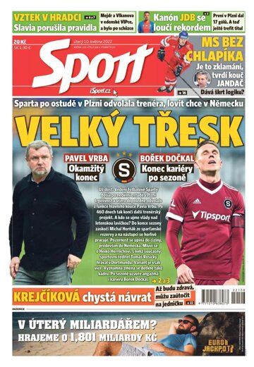 Obálka e-magazínu Sport 10.5.2022