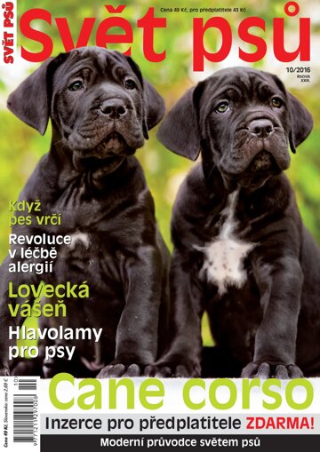 Obálka e-magazínu Svět psů 10/2016