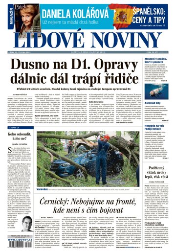 Obálka e-magazínu Lidové noviny 23.6.2023