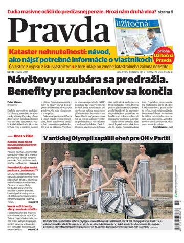 Obálka e-magazínu Pravda 17. 4. 2024