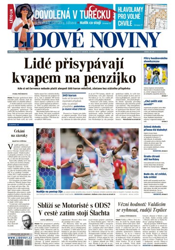 Obálka e-magazínu Lidové noviny 24.6.2024