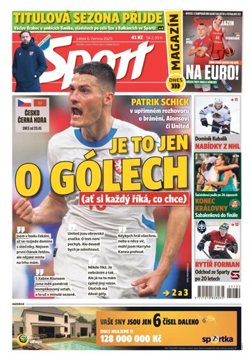 Obálka e-magazínu Sport 6.6.2025