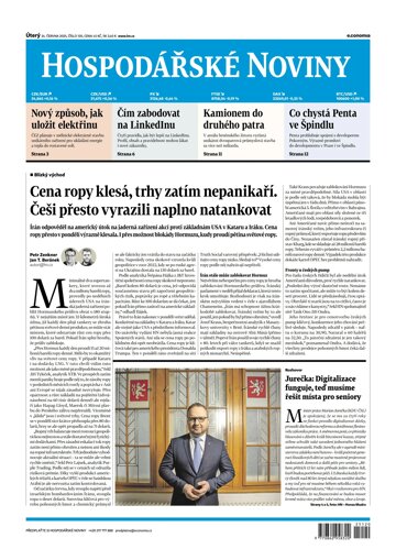 Obálka e-magazínu Hospodářské noviny 120 - 24.6.2025