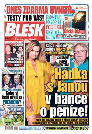 Obálka e-magazínu Blesk 29.9.2025