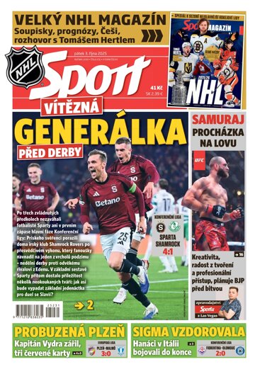 Obálka e-magazínu Sport 3.10.2025
