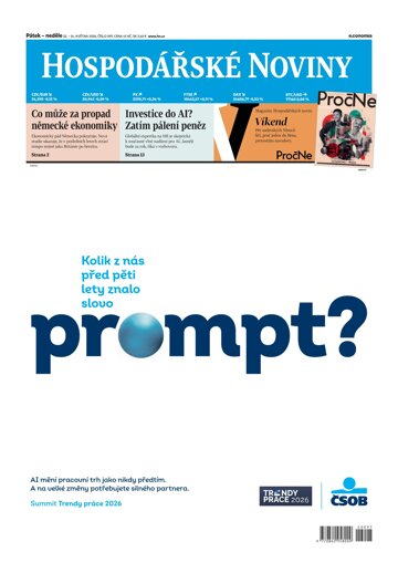 Obálka e-magazínu Hospodářské noviny 097 - 22.5.2026