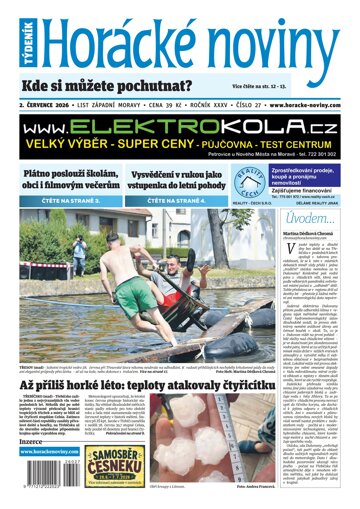 Obálka e-magazínu Horácké Noviny 27/2026