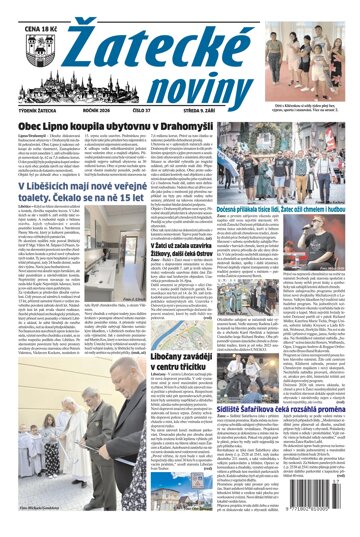 Obálka e-magazínu Žatecké noviny 37/2026