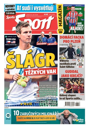 Obálka e-magazínu Sport 18.9.2026