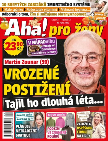 Obálka e-magazínu AHA! pro ženy 43/2026