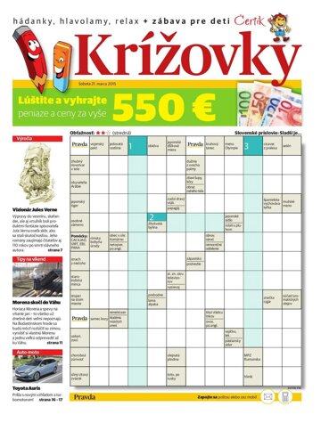 Obálka e-magazínu Krížovky 21. 3. 2015