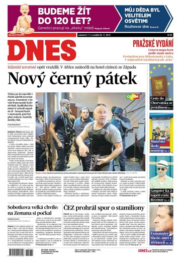 Obálka e-magazínu MF Dnes 21.11.2015
