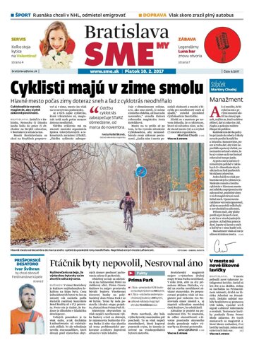 Obálka e-magazínu SME MY Bratislava 10/2/2017