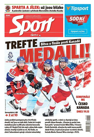 Obálka e-magazínu Sport 25.5.2019