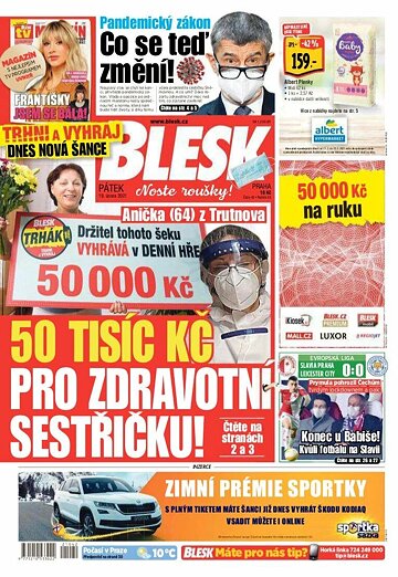 Obálka e-magazínu Blesk 19.2.2021