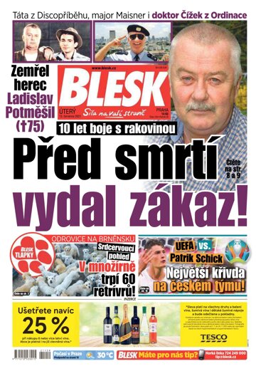 Obálka e-magazínu Blesk 13.7.2021