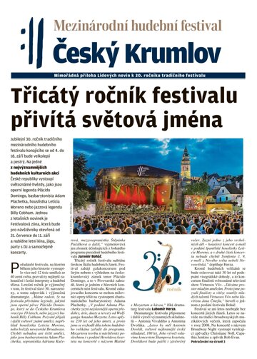 Obálka e-magazínu Mimořádné přílohy LN extra Čechy - 30.7.2021