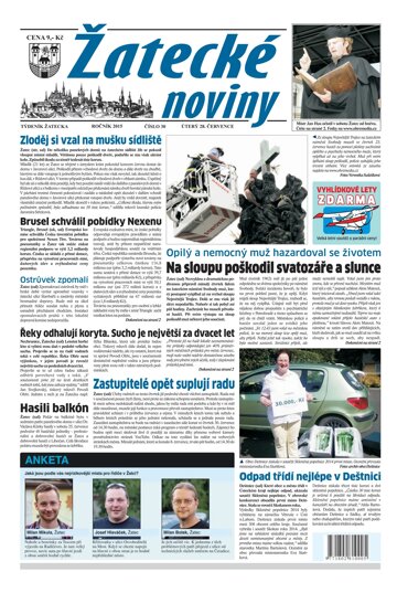 Obálka e-magazínu Žatecké noviny 30/2015