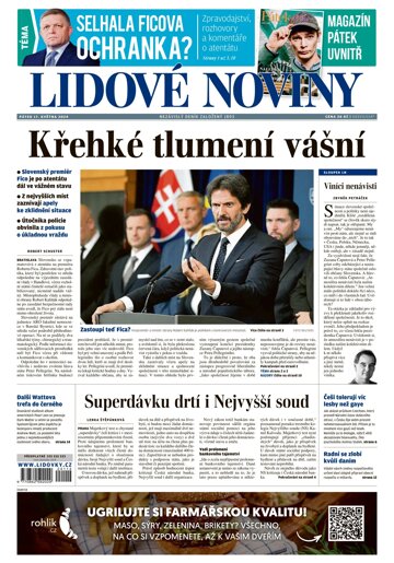 Obálka e-magazínu Lidové noviny 17.5.2024