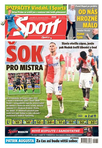 Obálka e-magazínu Sport 21.7.2025