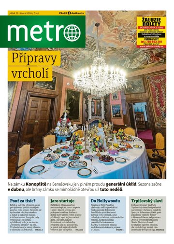 Obálka e-magazínu deník METRO 27.2.2026