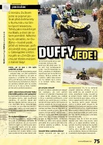 Obálka e-magazínu Duffy jede