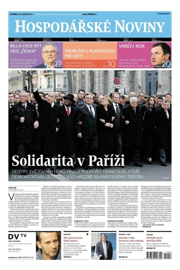 Obálka e-magazínu Hospodářské noviny 007 - 12.1.2015