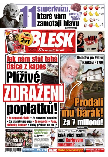 Obálka e-magazínu Blesk 20.2.2016