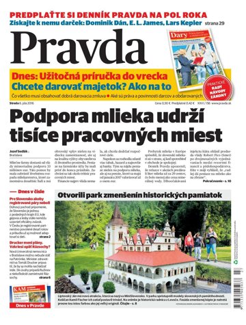 Obálka e-magazínu Pravda 6. 7. 2016