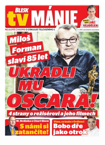 Obálka e-magazínu Blesk Tv manie 11.2.2017