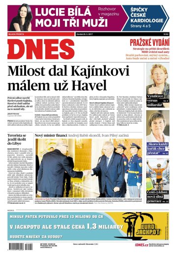 Obálka e-magazínu MF Dnes 25.5.2017