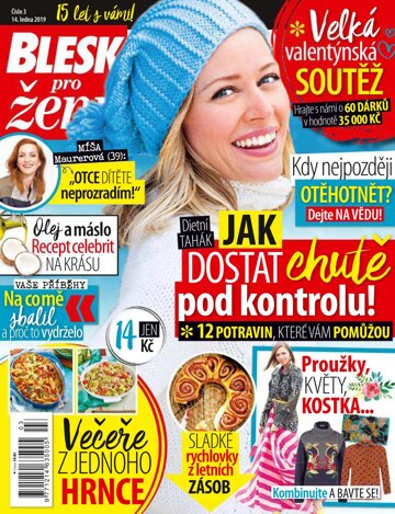 Obálka e-magazínu Blesk pro ženy 14.1.2019