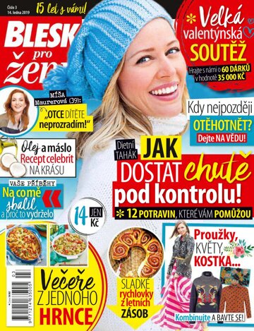 Obálka e-magazínu Blesk pro ženy 14.1.2019