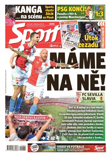 Obálka e-magazínu Sport 7.3.2019