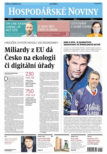 Obálka e-magazínu Hospodářské noviny 140 - 22.7.2020