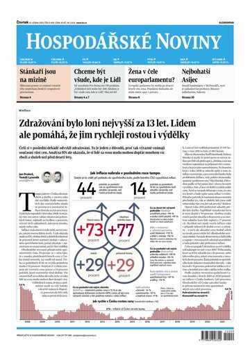 Obálka e-magazínu Hospodářské noviny 009 - 13.1.2022
