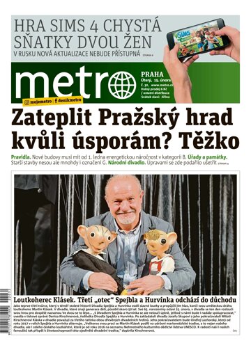 Obálka e-magazínu deník METRO 15.2.2022