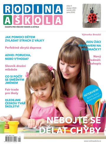 Obálka e-magazínu Rodina a škola 4/2022