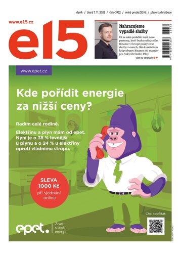 Obálka e-magazínu E15 7.11.2023