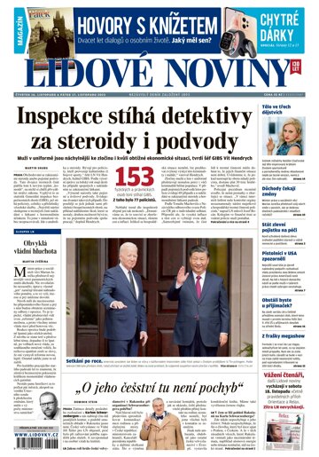 Obálka e-magazínu Lidové noviny 16.11.2023