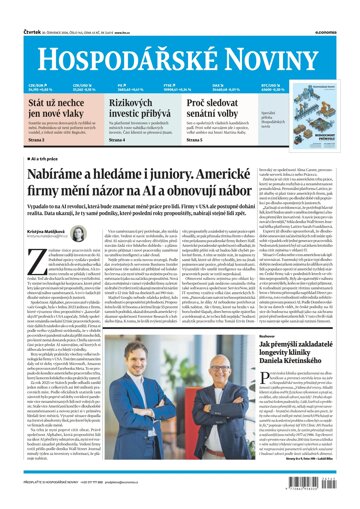 Obálka e-magazínu Hospodářské noviny 145 - 30.7.2026