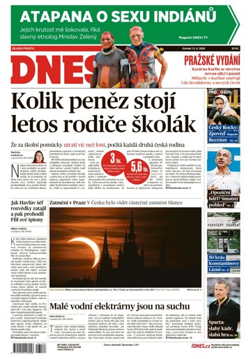 Obálka e-magazínu MF Dnes 13.8.2026