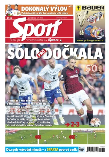 Obálka e-magazínu Sport 21.9.2015