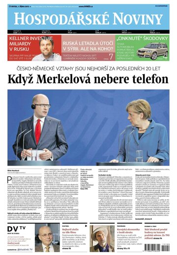 Obálka e-magazínu Hospodářské noviny 190 - 1.10.2015