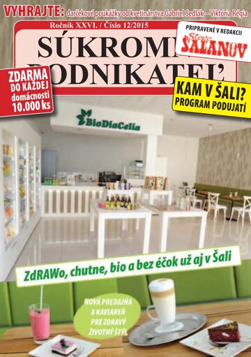 Obálka e-magazínu Súkromný podnikateľ 12/2015