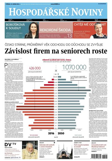 Obálka e-magazínu Hospodářské noviny 008 - 13.1.2016