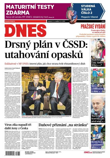 Obálka e-magazínu MF Dnes 9.4.2016