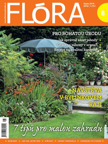 Obálka e-magazínu Flóra 8/2016
