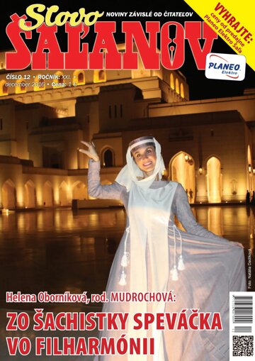 Obálka e-magazínu Slovo Šaľanov 12/2016