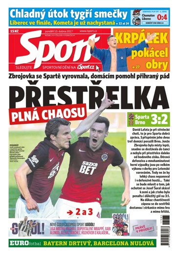 Obálka e-magazínu Sport 10.4.2017